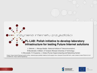 PL-LAB: Polish initiative to develop laboratory  infrastructure for testing Future Internet