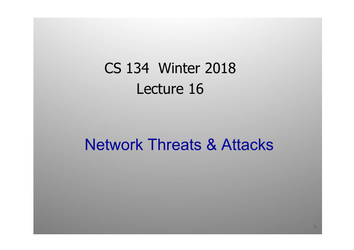 network threats attacks