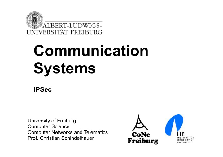 communication systems