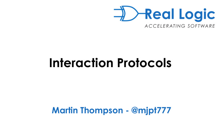 interaction protocols