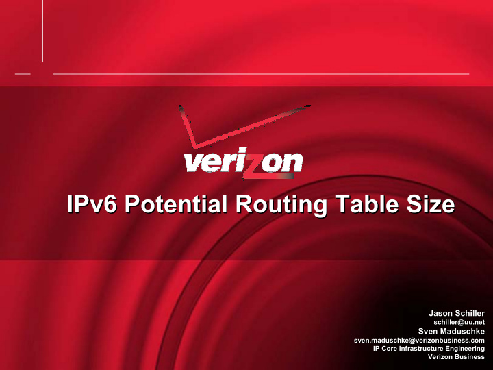 ipv6 potential routing table size ipv6 potential routing