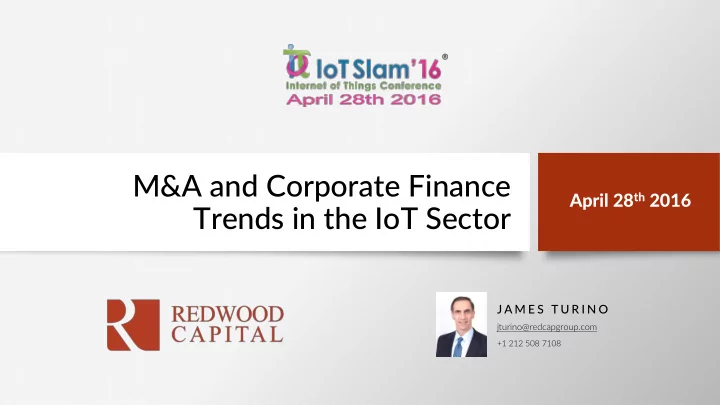 trends in the iot sector