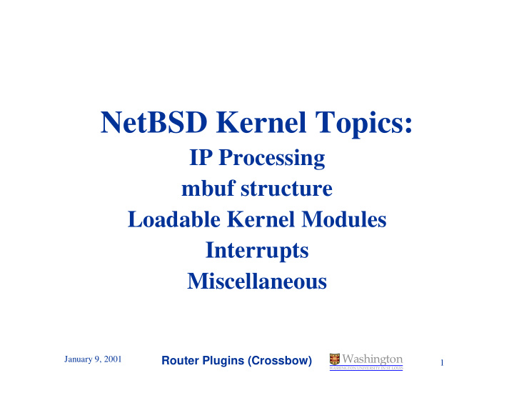 netbsd kernel topics