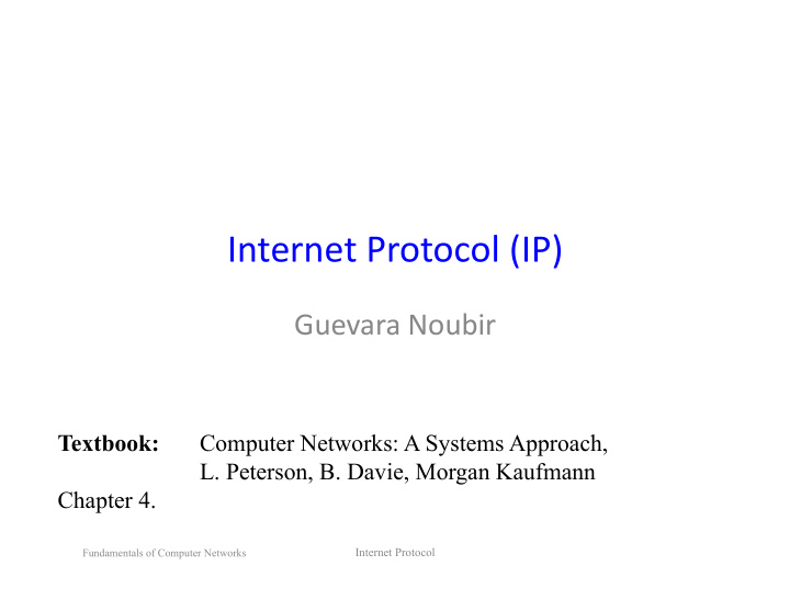internet protocol ip