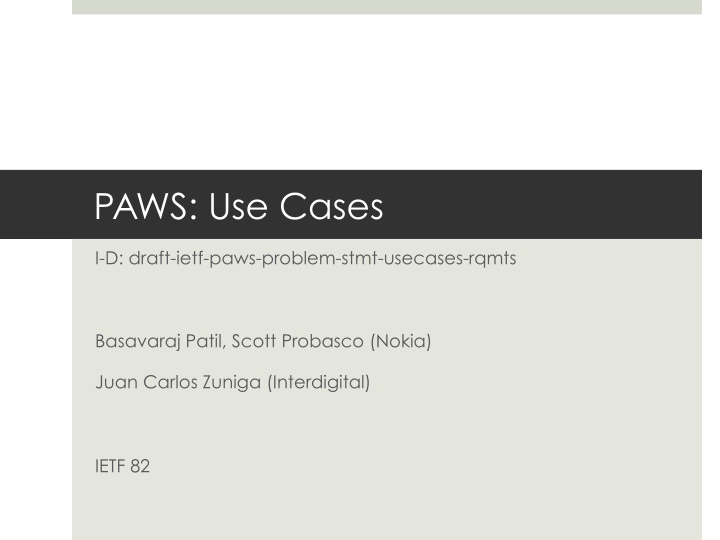 paws use cases