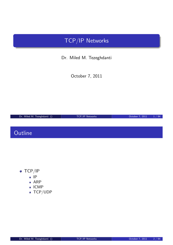 tcp ip networks