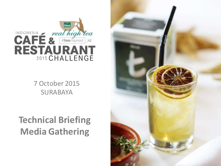 technical briefing media gathering about dilmah