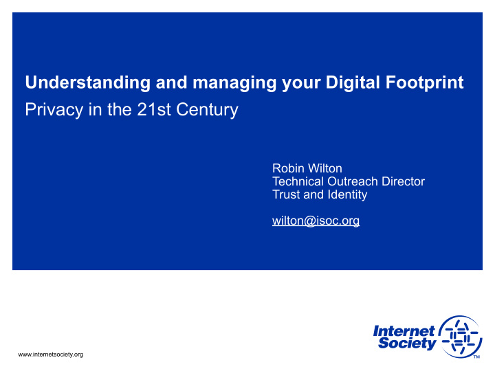 understanding and managing your digital footprint privacy