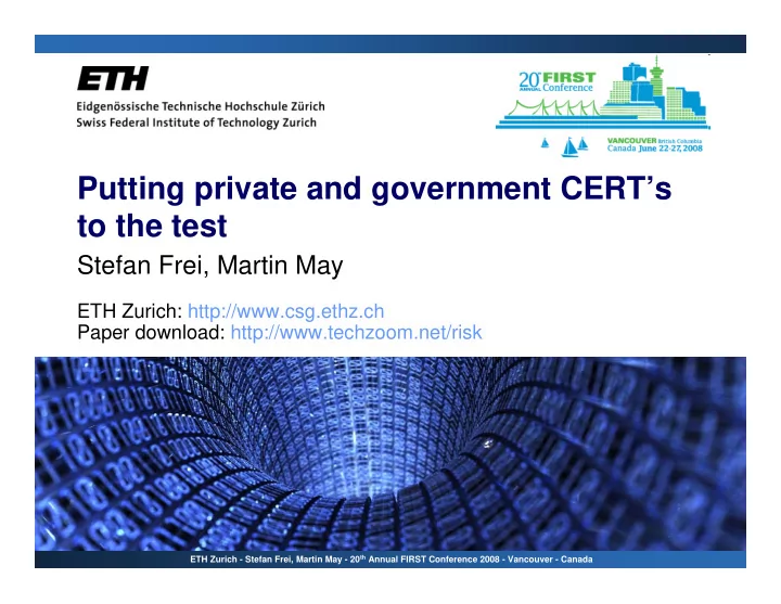 putting private and government cert s to the test