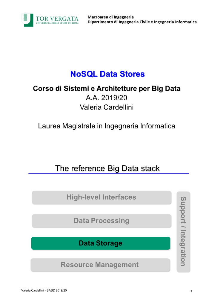 nosql data stores