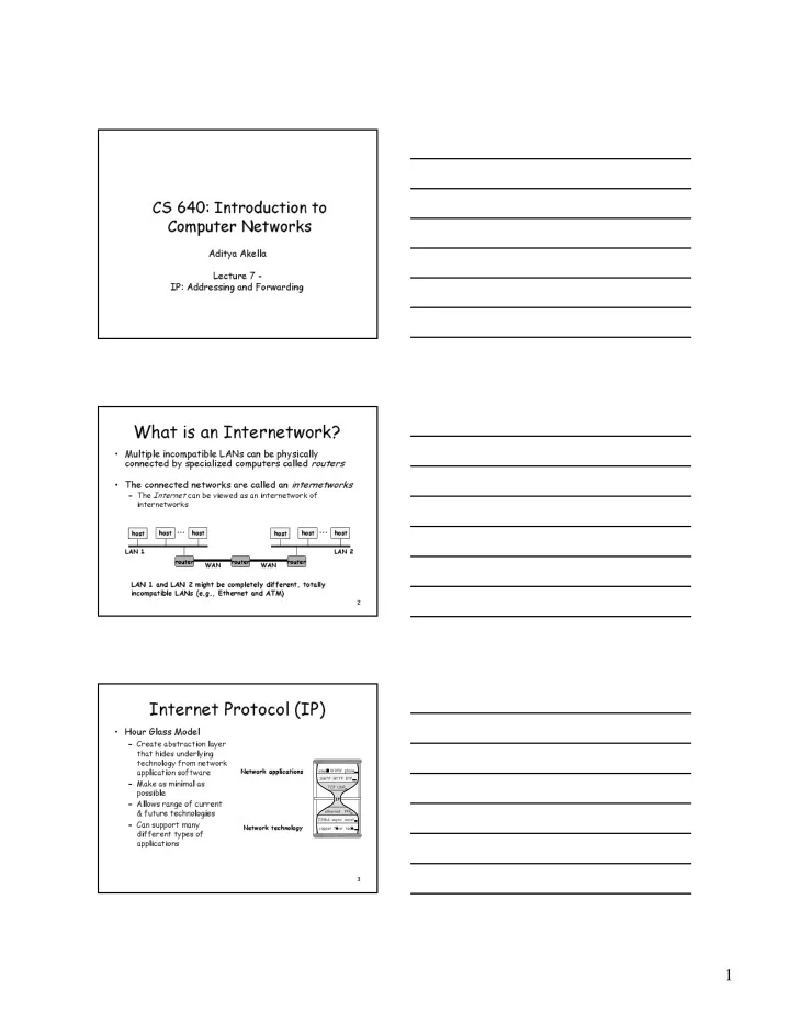 what is an internetwork