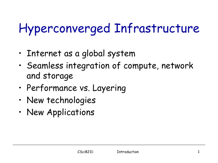 hyperconverged infrastructure