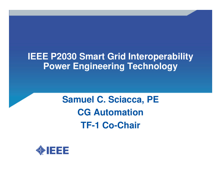 ieee p2030 smart grid interoperability power engineering