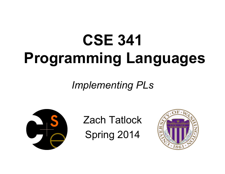 cse 341 programming languages