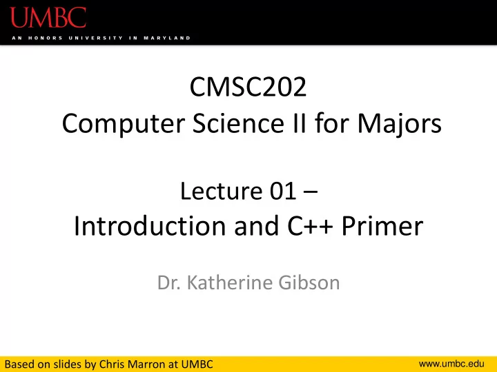 computer science ii for majors