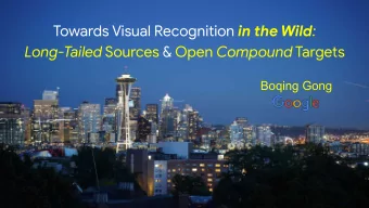 Long-Tailed Sources &amp; Open Compound Targets  Boqing Gong  CVPR 2009  50 classes  85 attributes