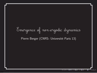 Em`er`gen`ce `of n`onffl-`er`godi`c `dyn`ami`c  s  Pierre