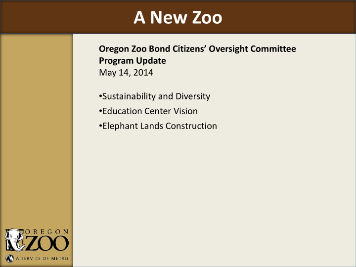 a new zoo