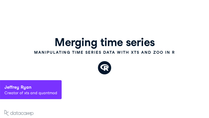 merging time series