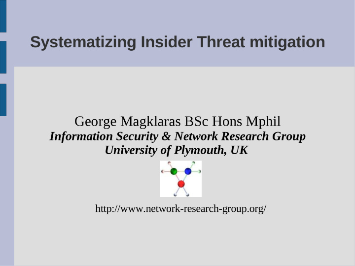 systematizing insider threat mitigation