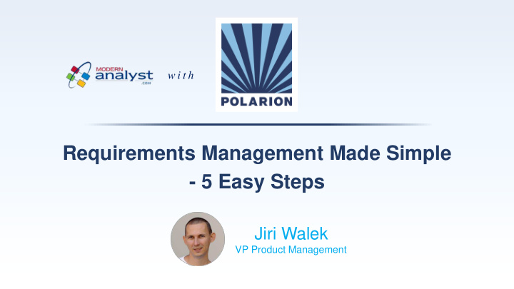 requirements management made simple 5 easy steps