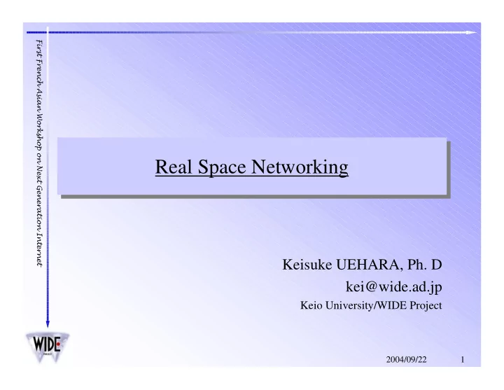 real space networking real space networking