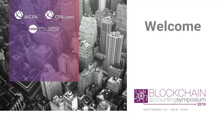 welcome agenda