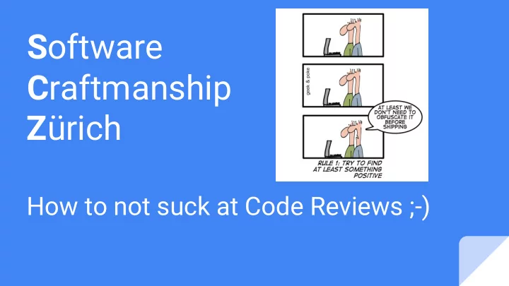 s oftware c raftmanship z rich