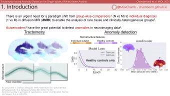 1. Introduction @ MaxChamb - chamberm.github.io There is an urgent need for a paradigm shift from