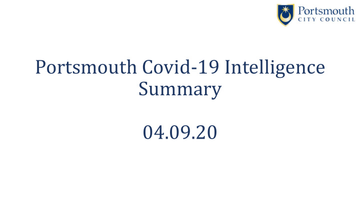 portsmouth covid 19 intelligence
