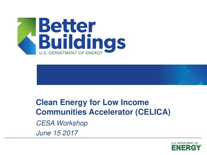 clean energy for low income
