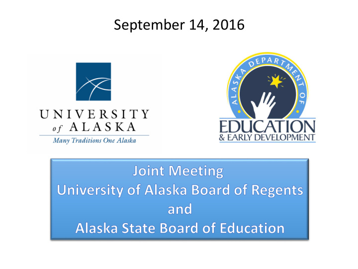september 14 2016 aligning for alaska s future