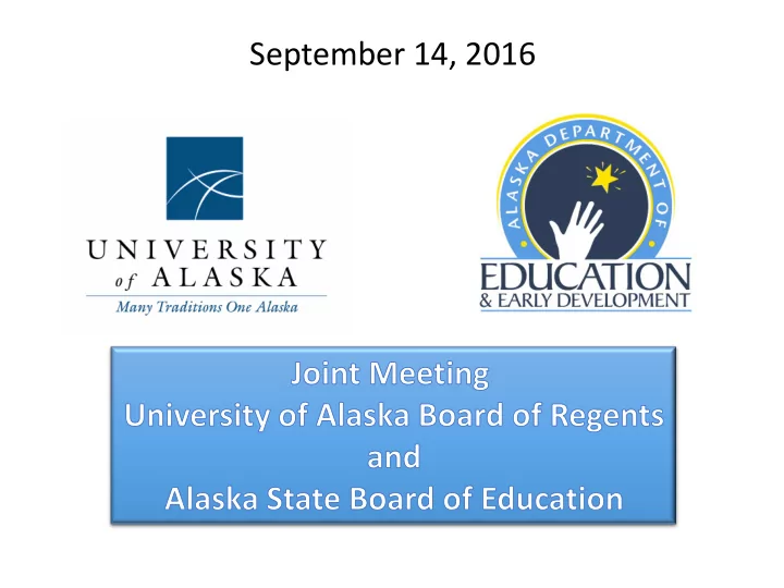 september 14 2016 aligning for alaska s future