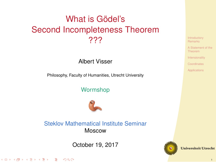 what is g del s second incompleteness theorem