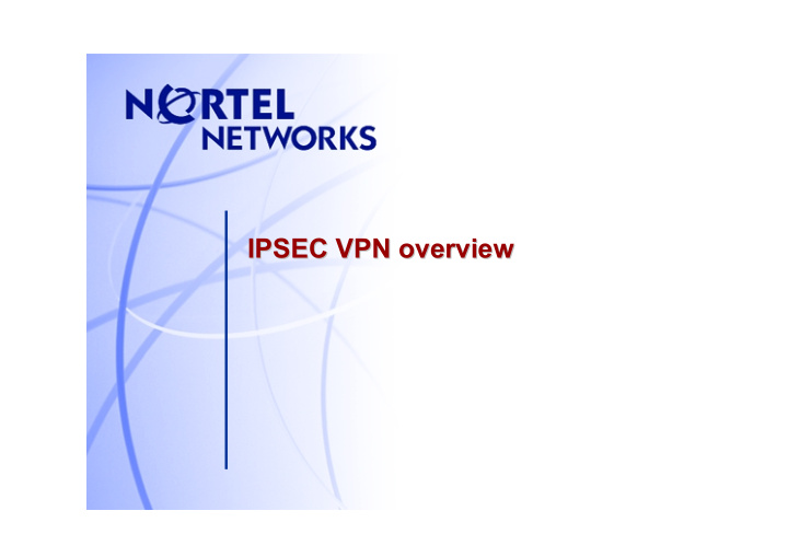 ipsec vpn overview ipsec vpn overview basic vpn