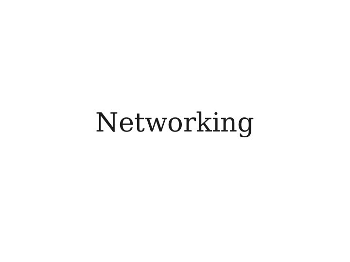 networking