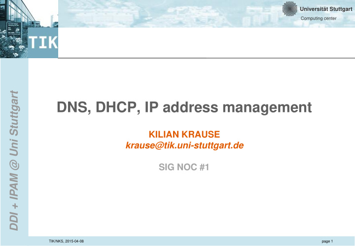 dns dhcp ip address management