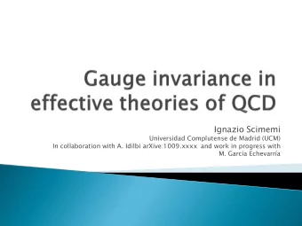 Ignazio Scimemi  Universidad Complutense de Madrid (UCM)  In collaboration with A. Idilbi