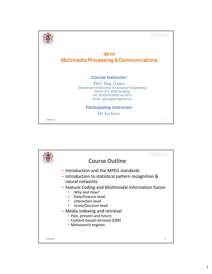 course outline