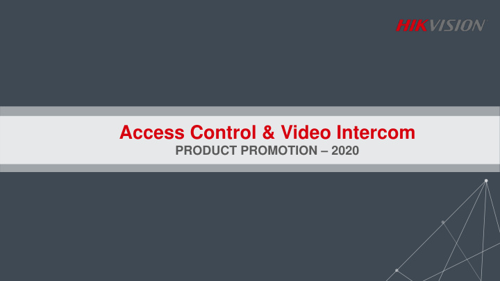 access control video intercom