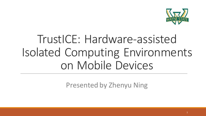 trustice hardware0assisted isolated computing