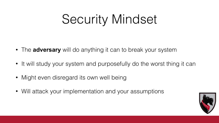 security mindset