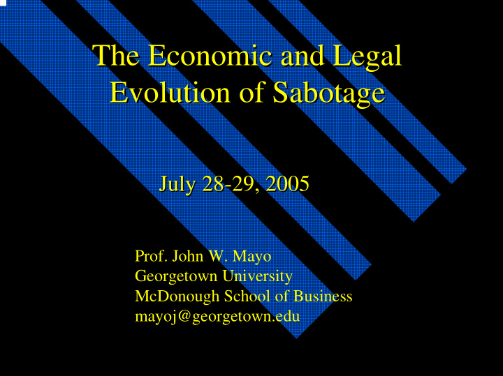 the economic and legal the economic and legal evolution