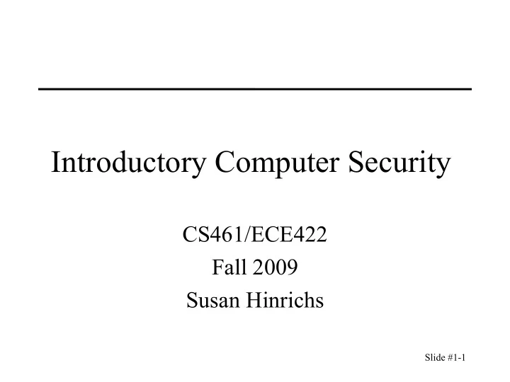 introductory computer security