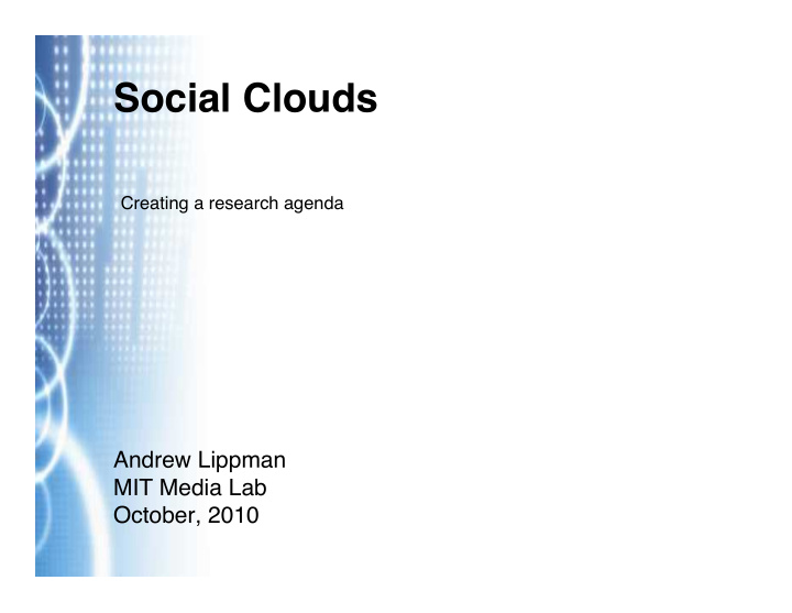 social clouds