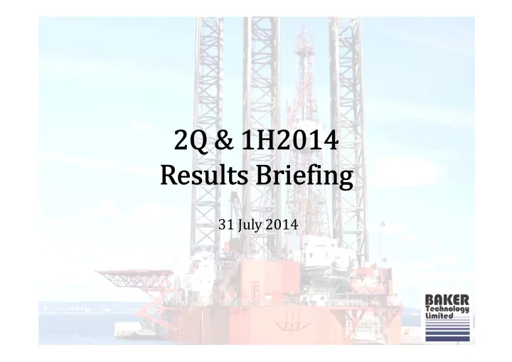 31 july 2014 executive summary