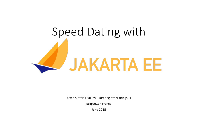 speed dating with