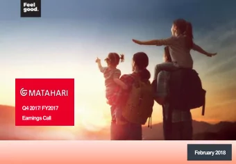 Q4 2017/ FY2017  Earnings Call  February 2018  1  Table of Content  Indonesia Macro Overview