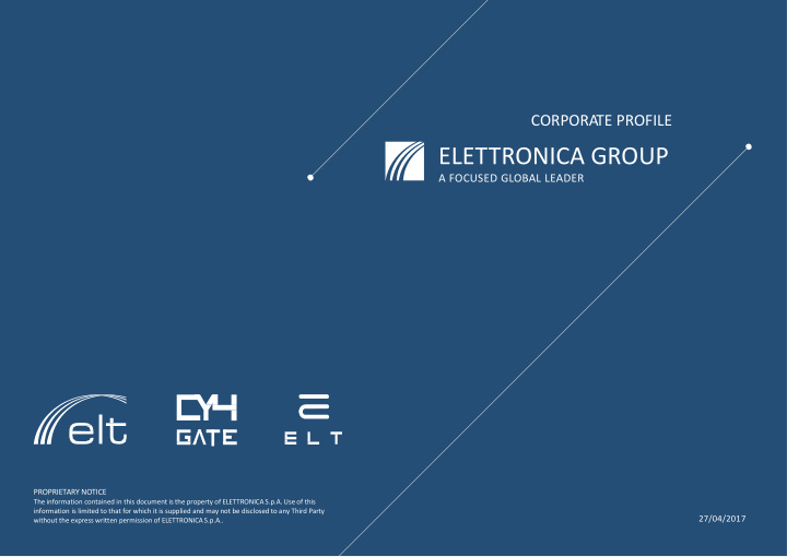 elettronica group