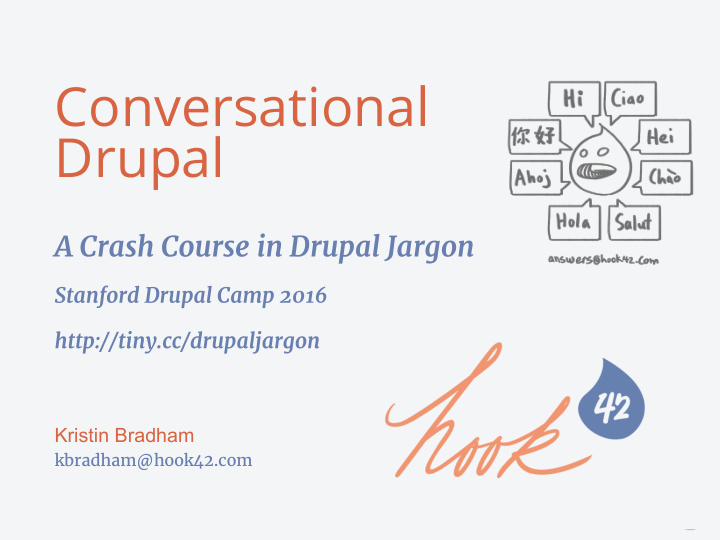 conversational drupal
